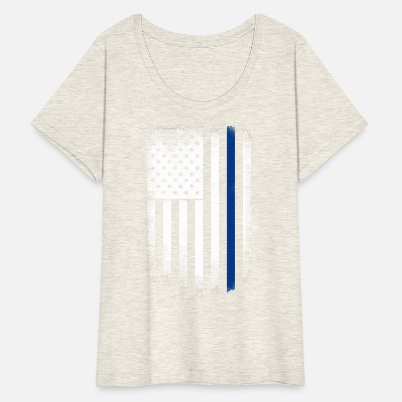 american flag blue line police solidarity team