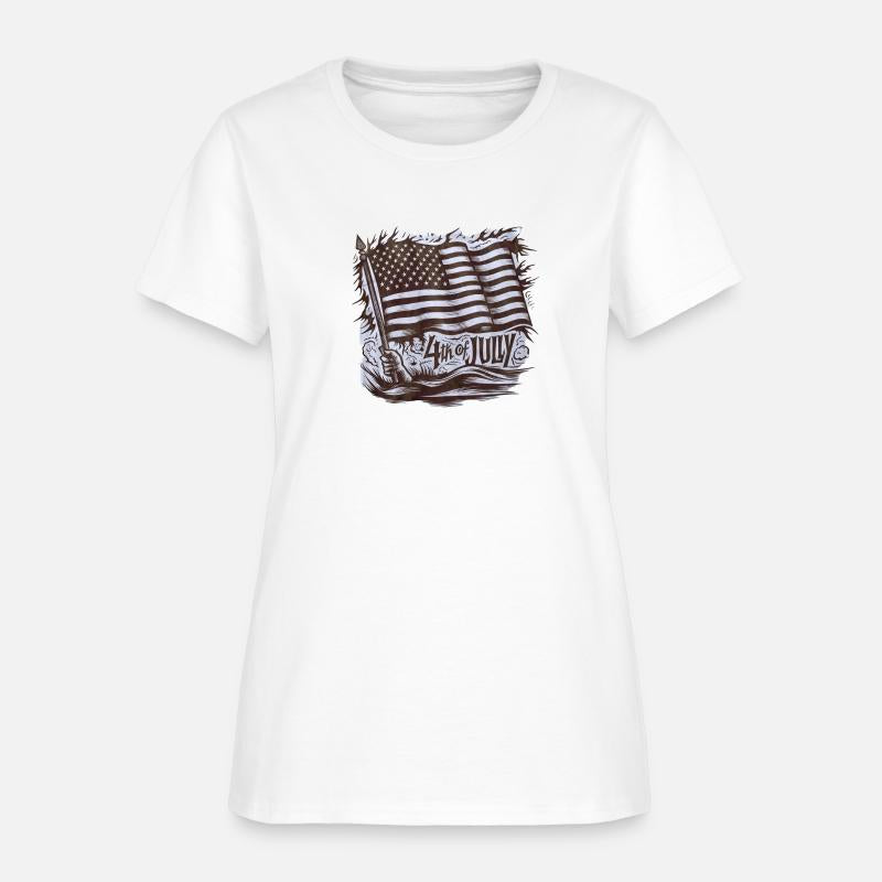 American Flag Waving 4th of July Independence Day