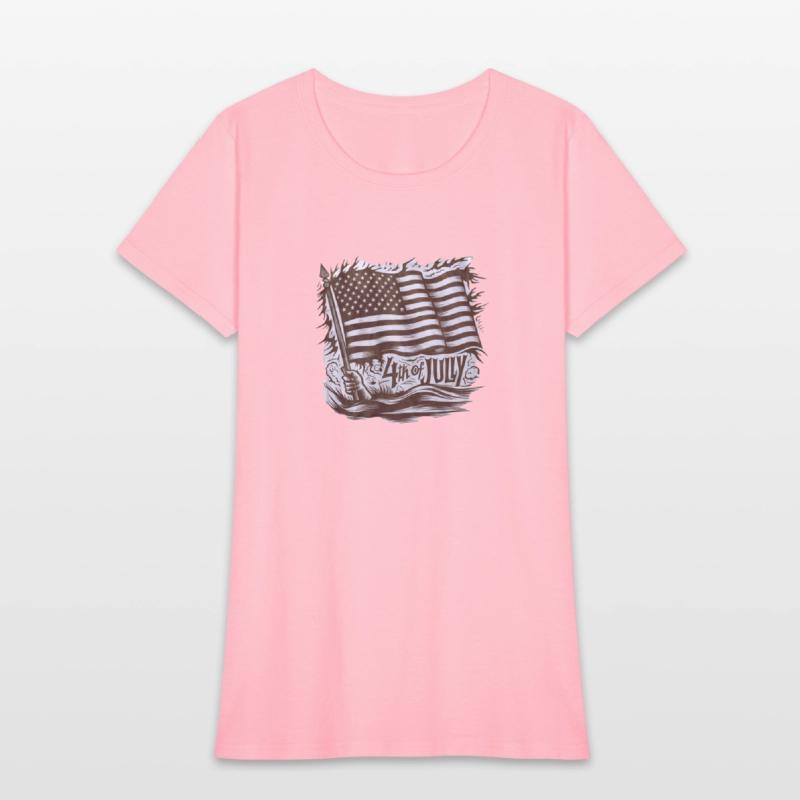 American Flag Waving 4th of July Independence Day