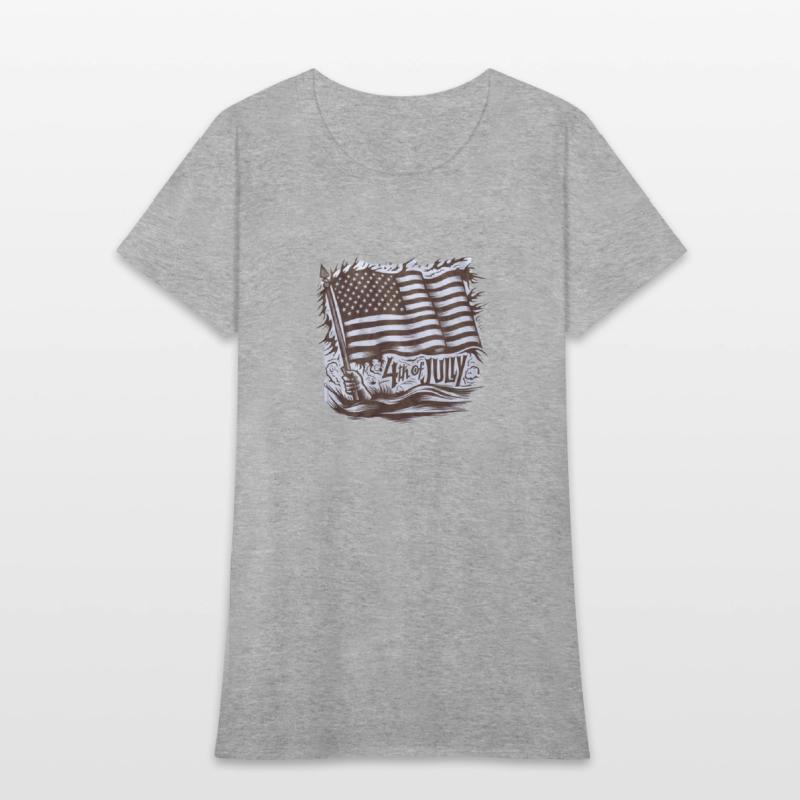 American Flag Waving 4th of July Independence Day