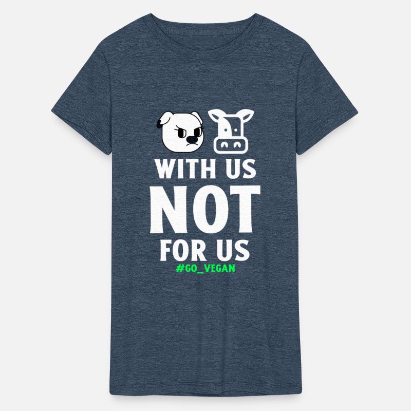 animals with us not for us-cool vegan design