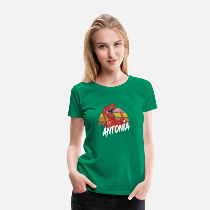 ANTONIA - Beautiful girls name with T-REX Dinosaur
