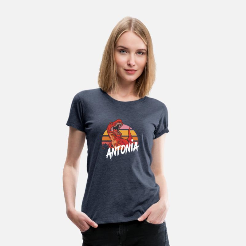ANTONIA - Beautiful girls name with T-REX Dinosaur