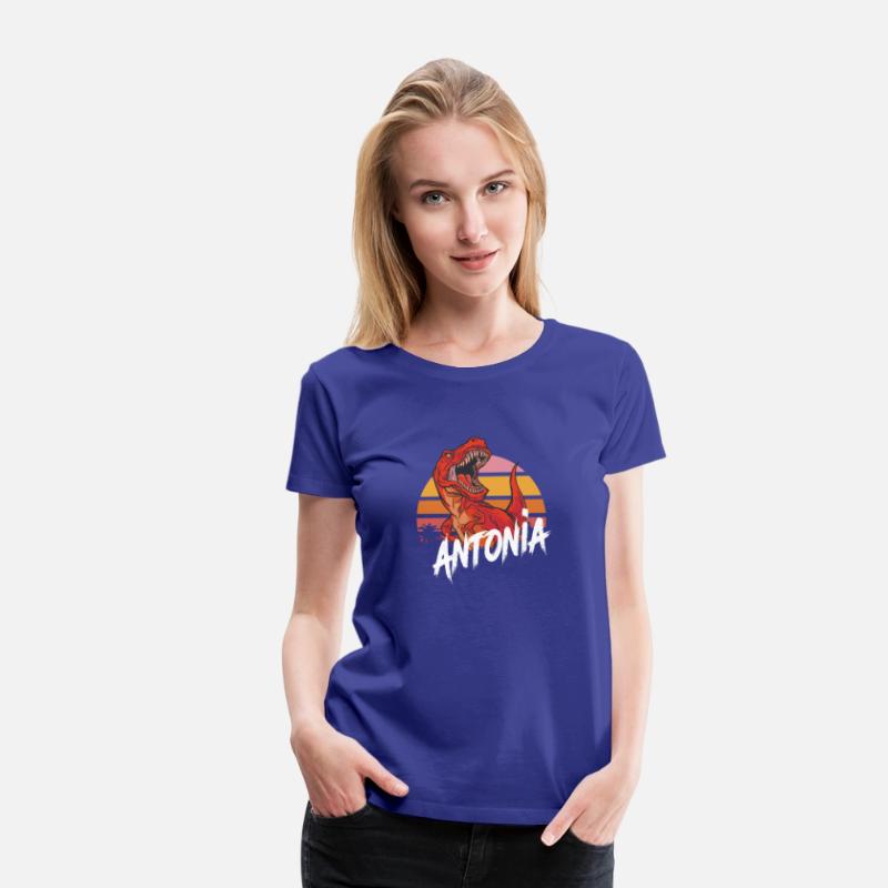 ANTONIA - Beautiful girls name with T-REX Dinosaur