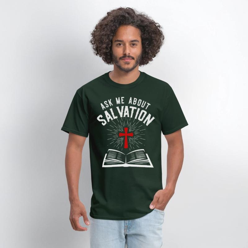 ASK ME ABOUT SALVATION (BIBLE-WHITE)