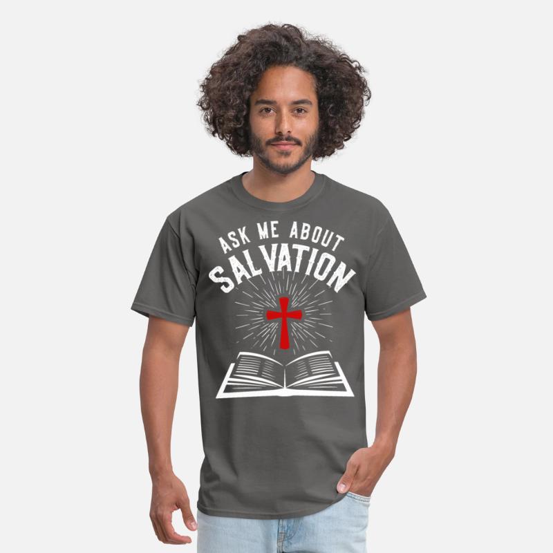 ASK ME ABOUT SALVATION (BIBLE-WHITE)