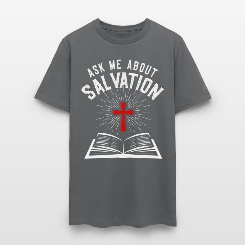 ASK ME ABOUT SALVATION (BIBLE-WHITE)