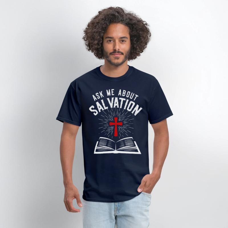 ASK ME ABOUT SALVATION (BIBLE-WHITE)