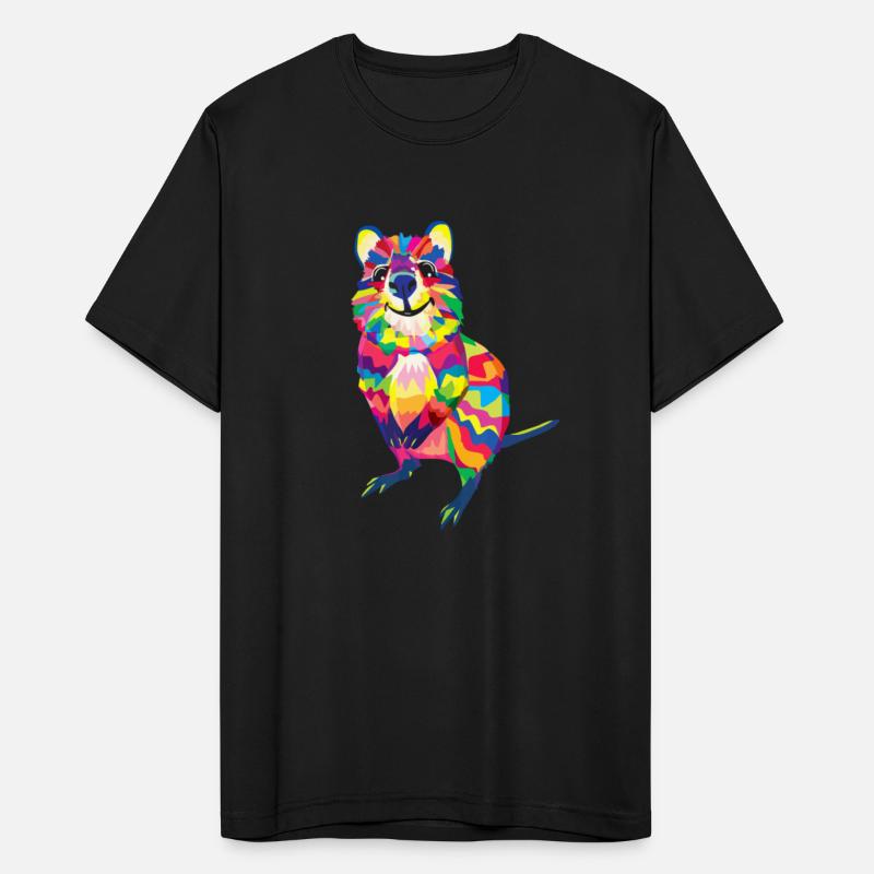 Australian Quokka Marsupial Geometric Happy Animal