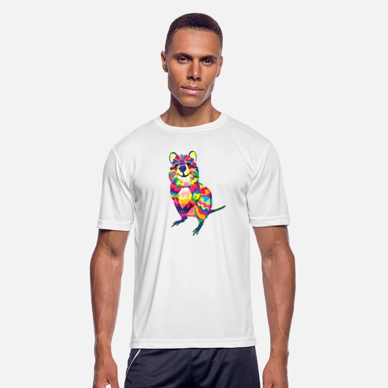 Australian Quokka Marsupial Geometric Happy Animal