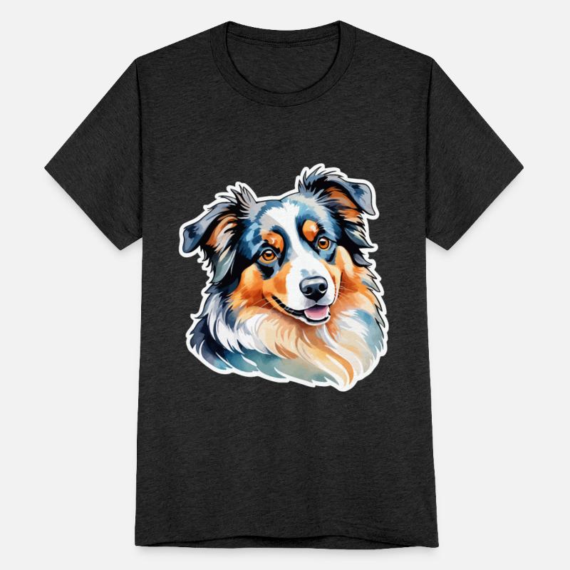 Australian Shepherd Watercolor