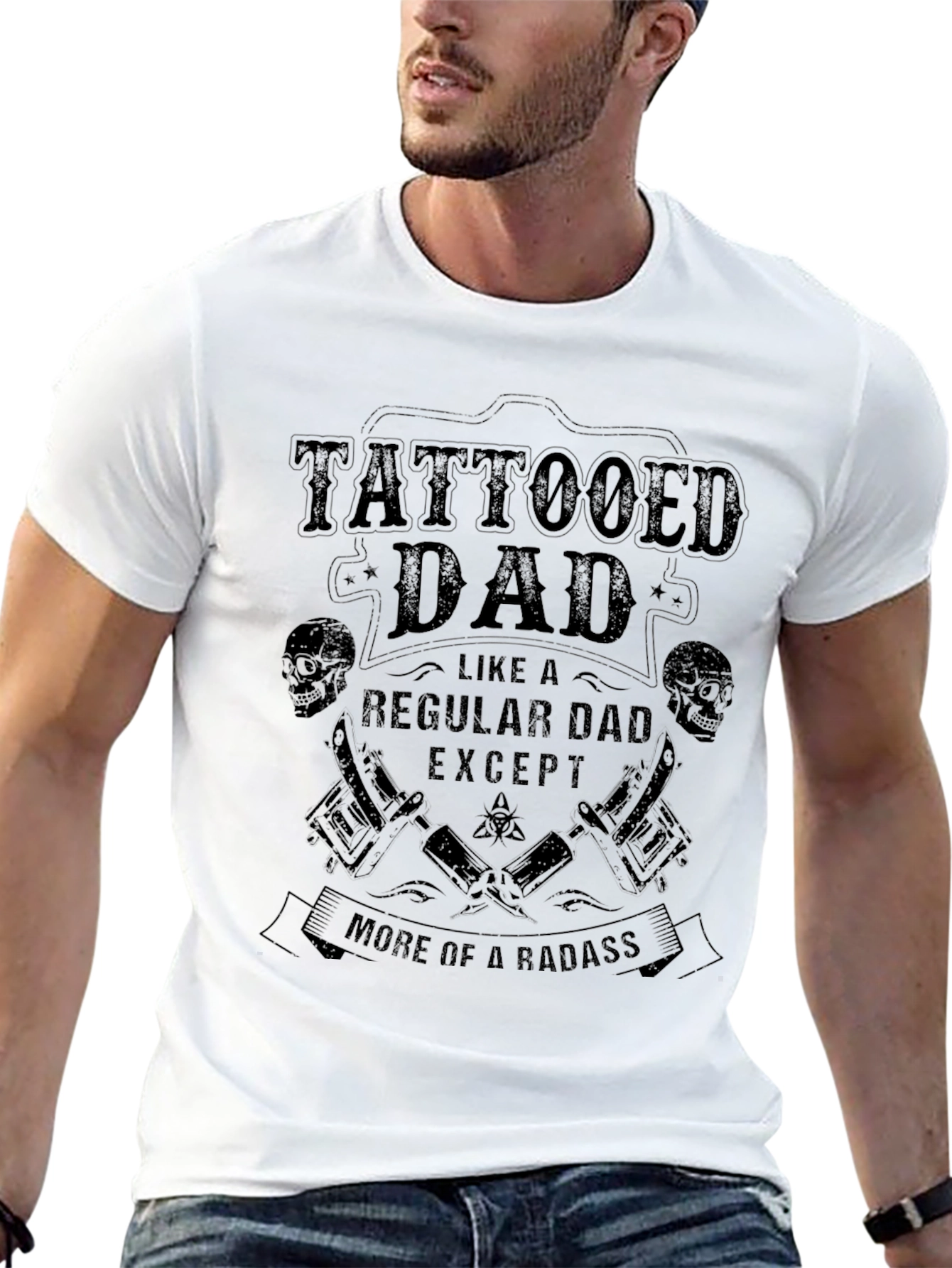 Tattooed Dad T-Shirt - Badass Fathers Day Gift