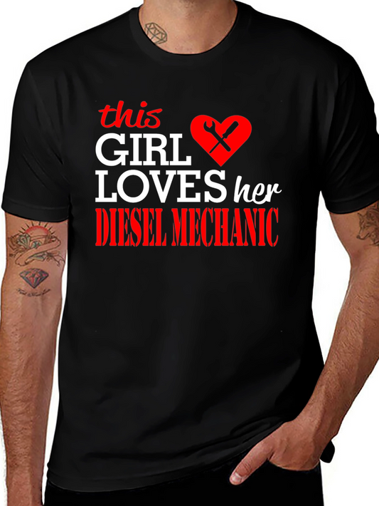 Diesel Mechanic Girls Love T-Shirt