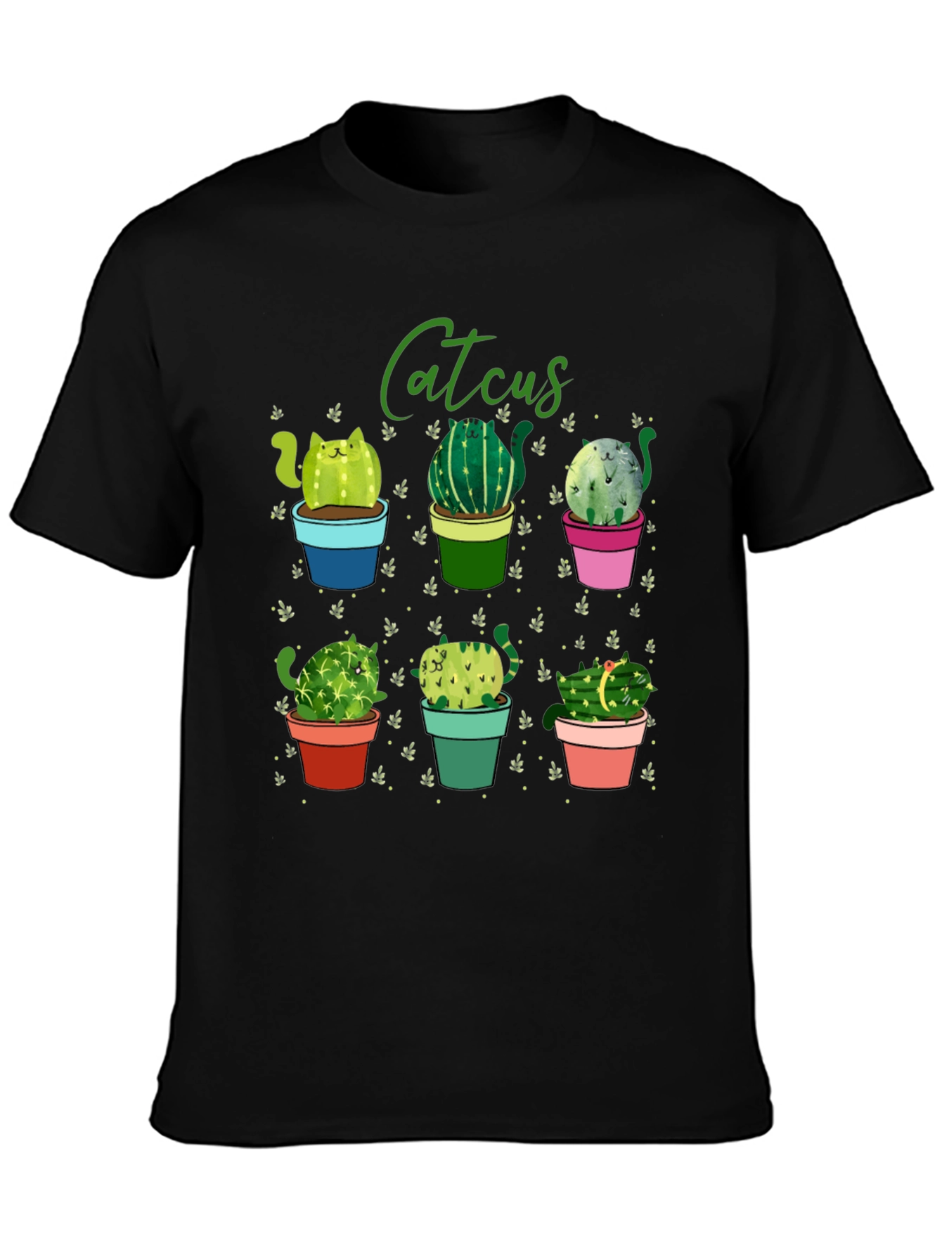 Catcus T-Shirt: Cute Cactus Cat Design