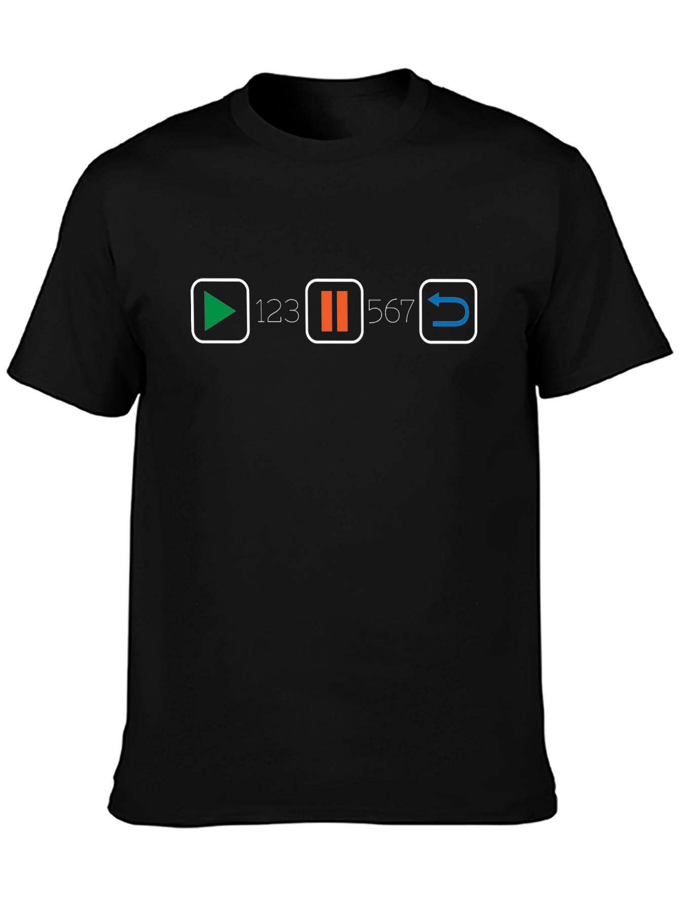 Play Pause Repeat Graphic Tee