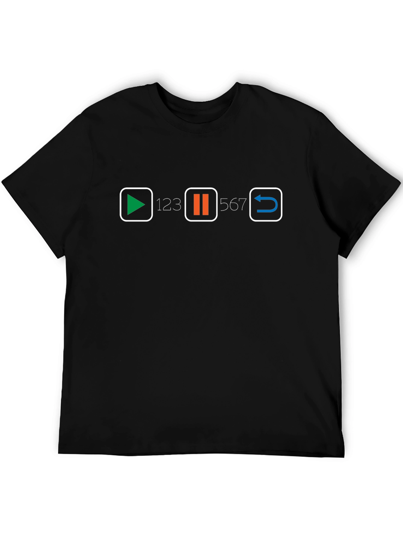 Play Pause Repeat Graphic Tee