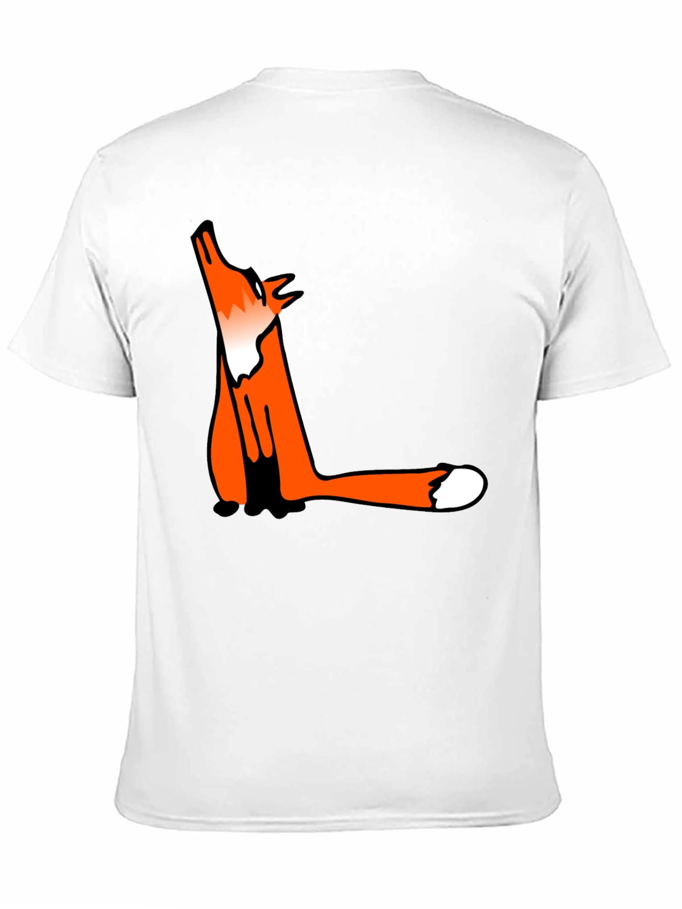 Fox Graphic Black T-Shirt - Mens Casual Tee