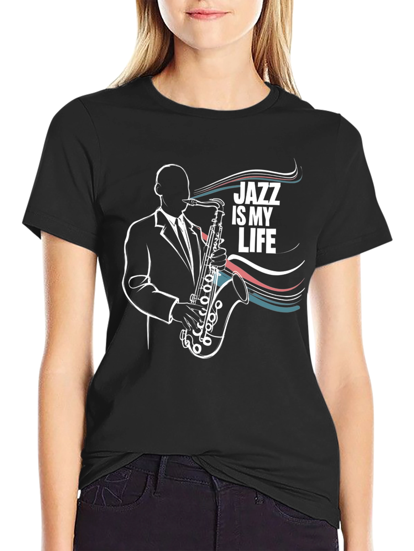 Jazz is my Life T-Shirt - Saxophone Graphic Tee