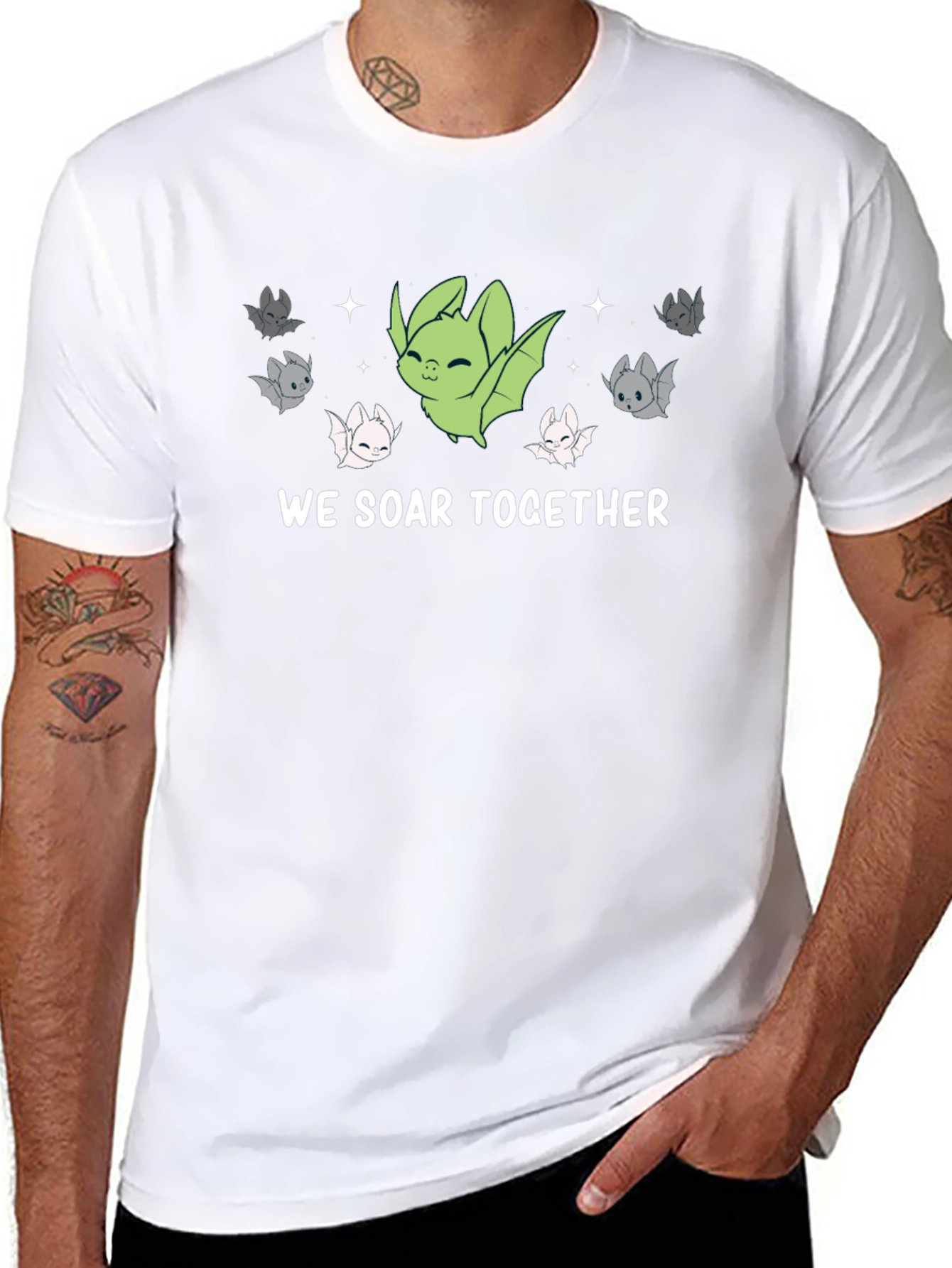 We Soar Together Bat Graphic Tee