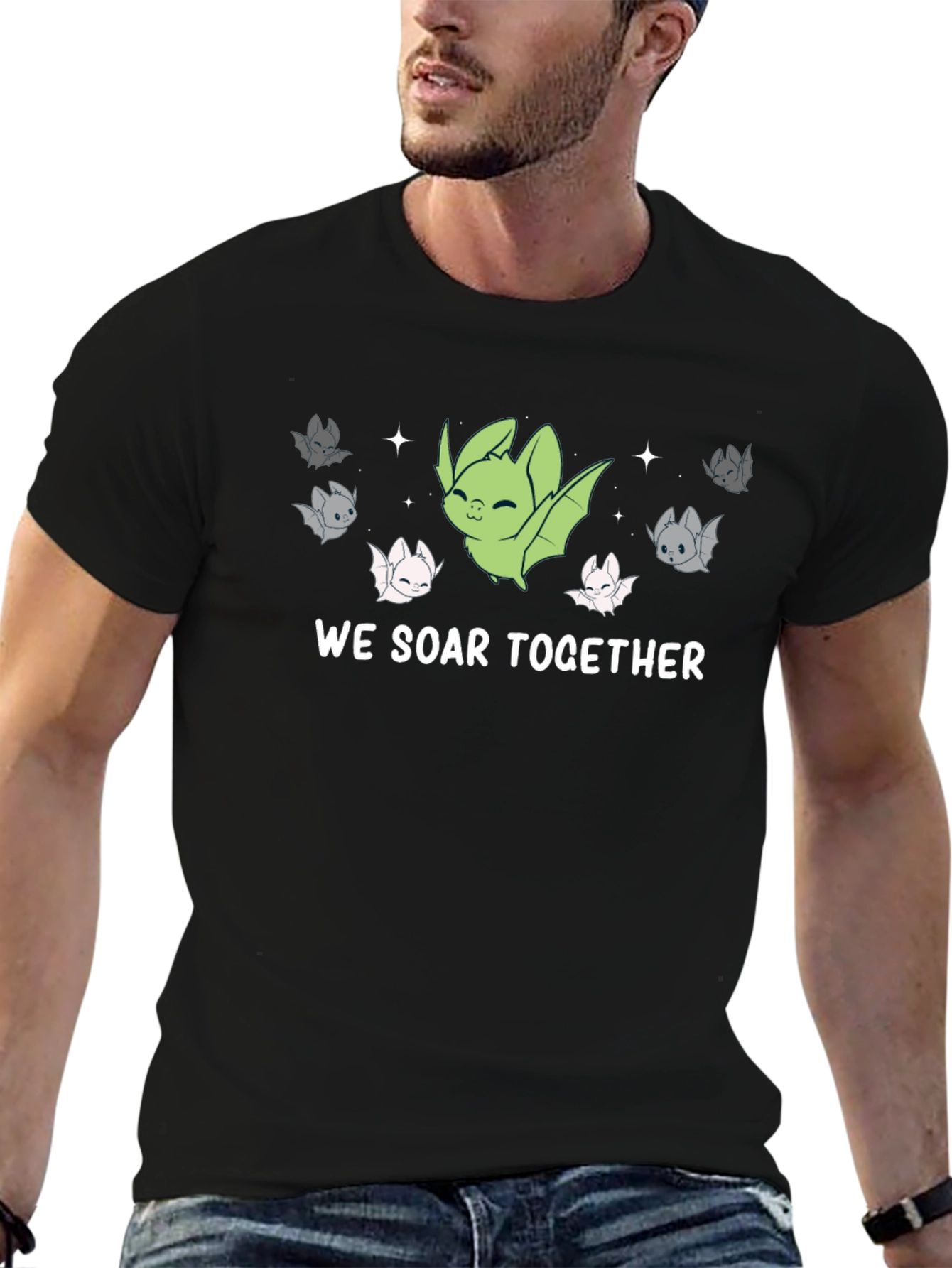 We Soar Together Bat Graphic Tee