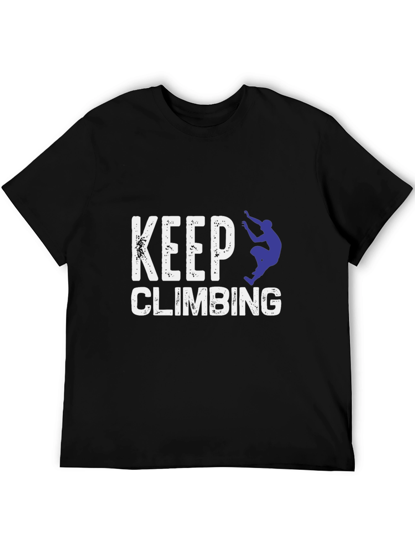 Keep Climbing Black Graphic T-Shirt