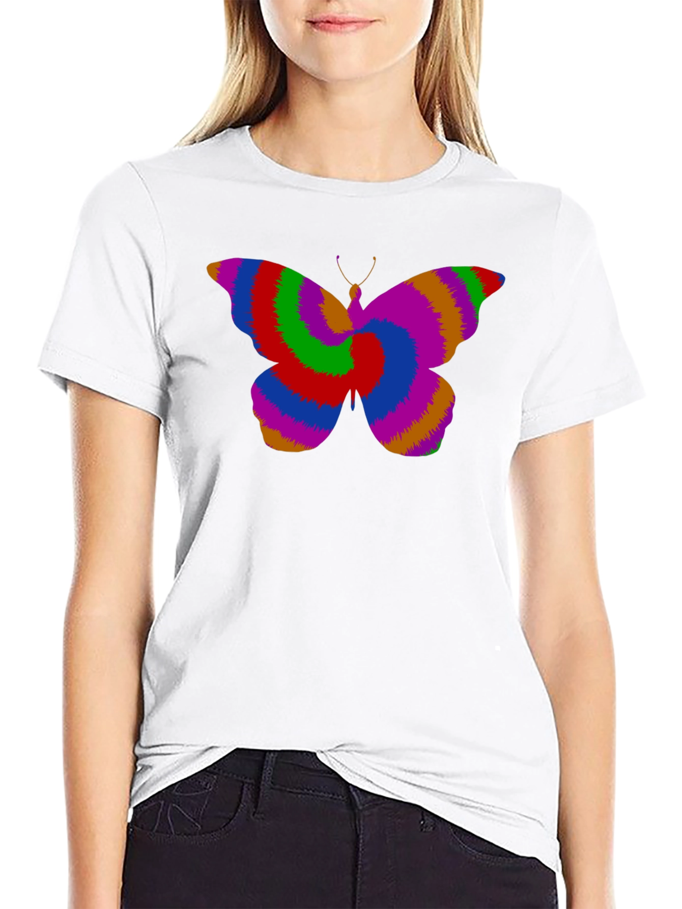 Psychedelic Butterfly Graphic Tee