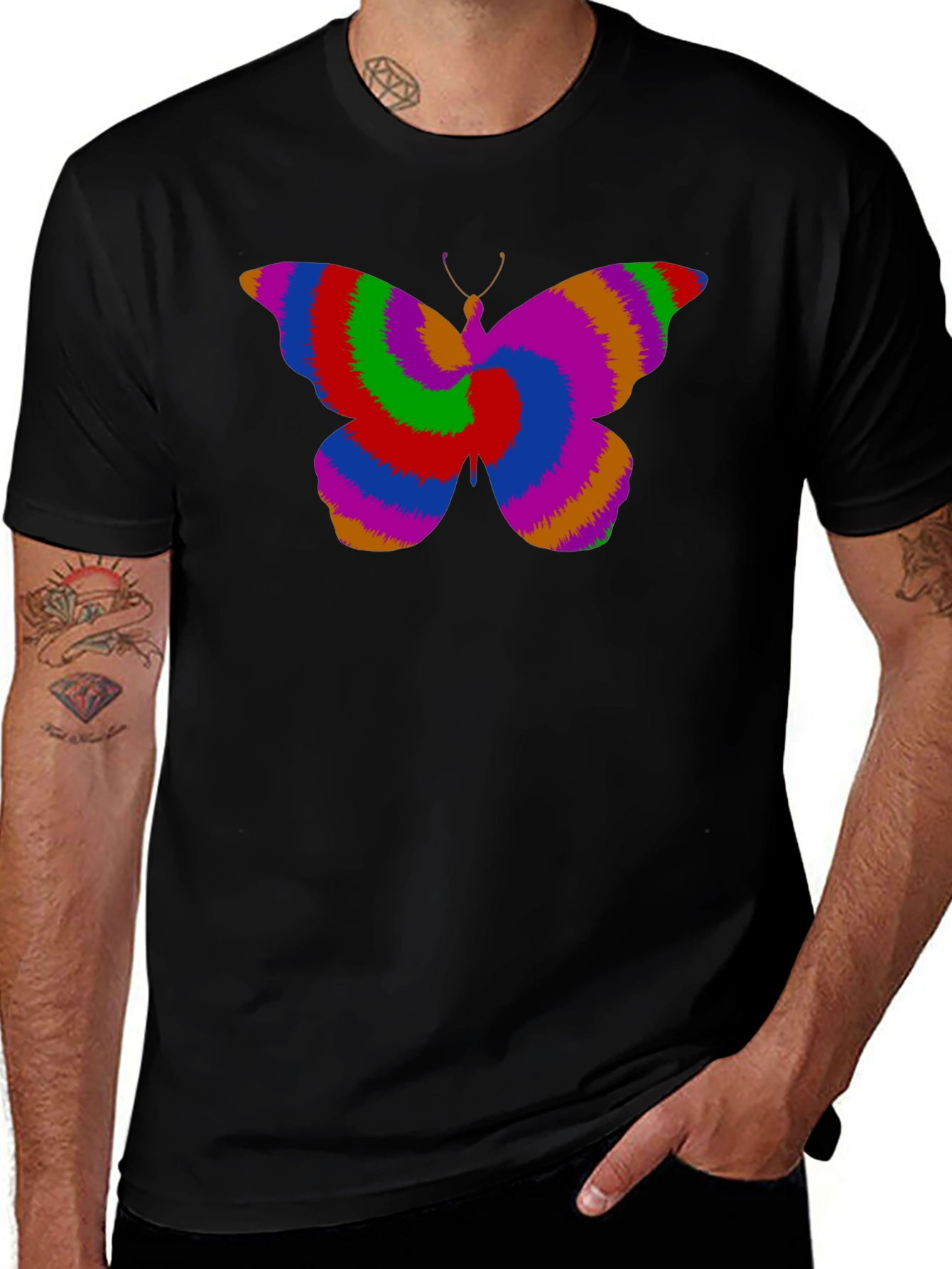 Psychedelic Butterfly Graphic Tee