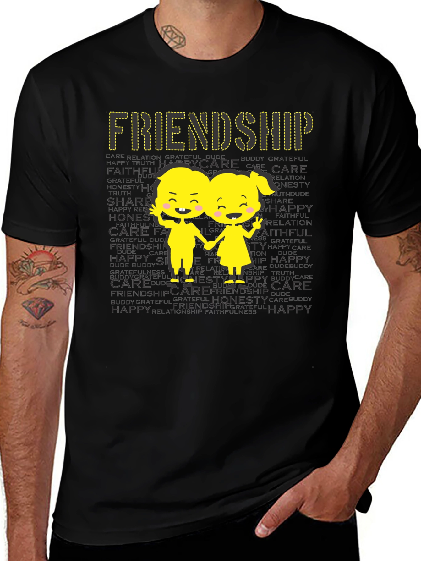 Friendship Graphic Print T-Shirt