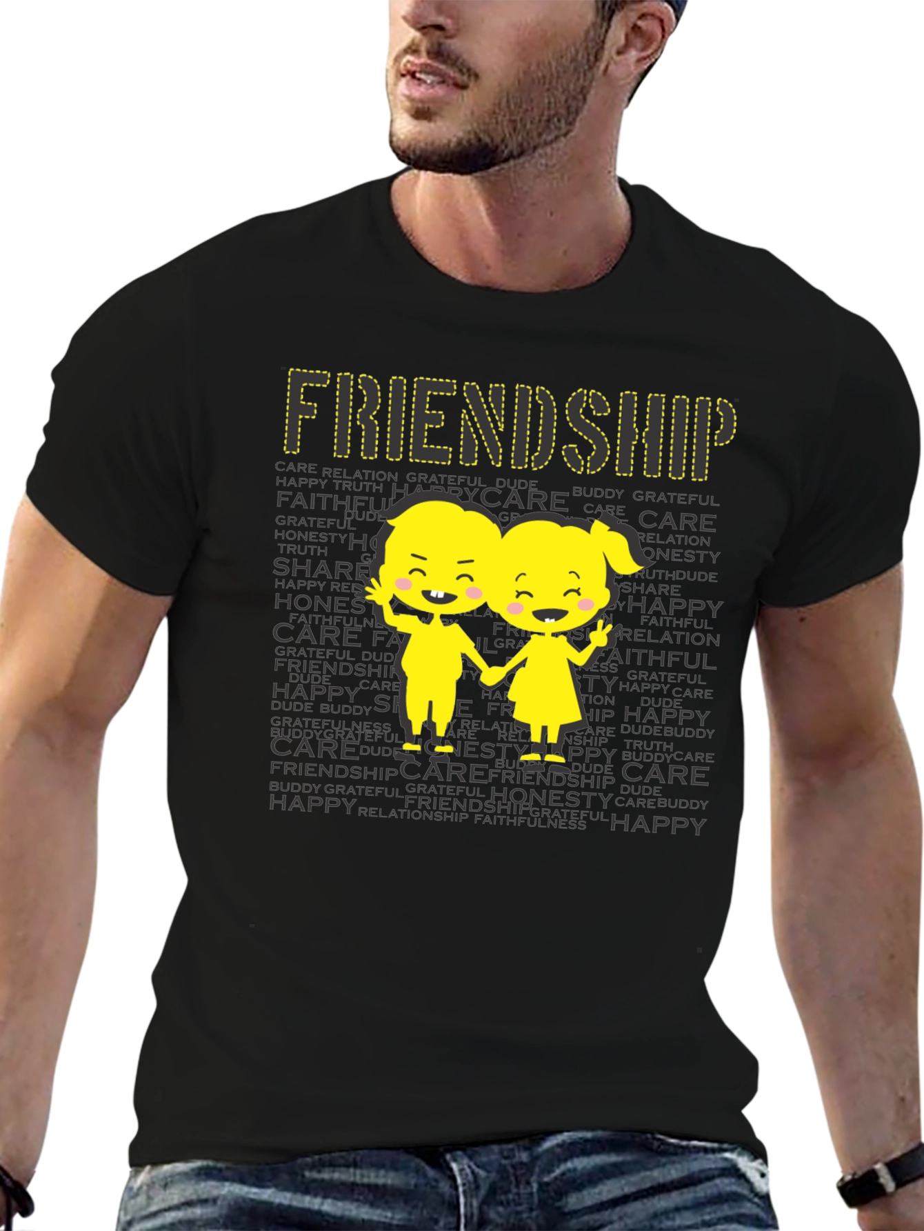 Friendship Graphic Print T-Shirt