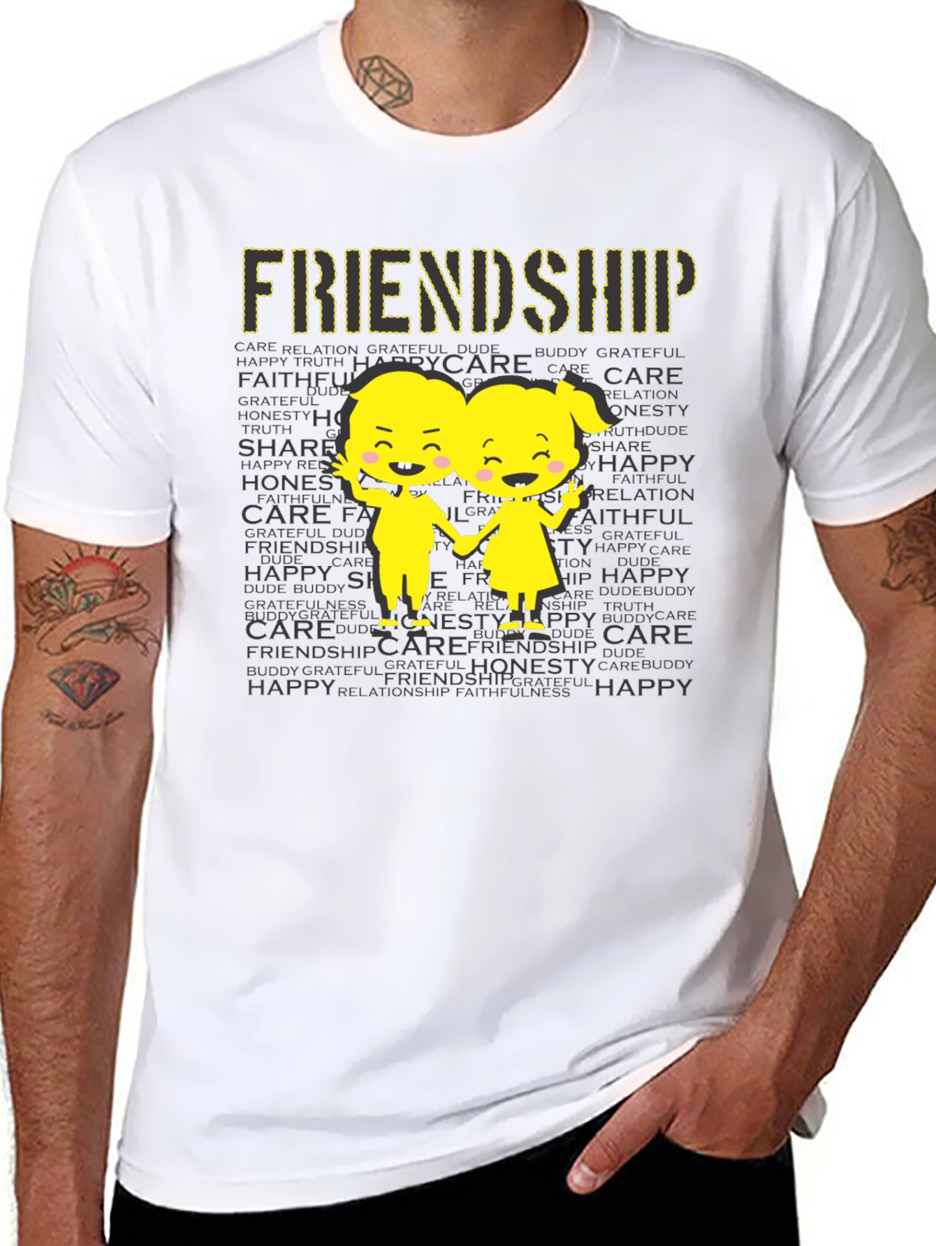 Friendship Graphic Print T-Shirt