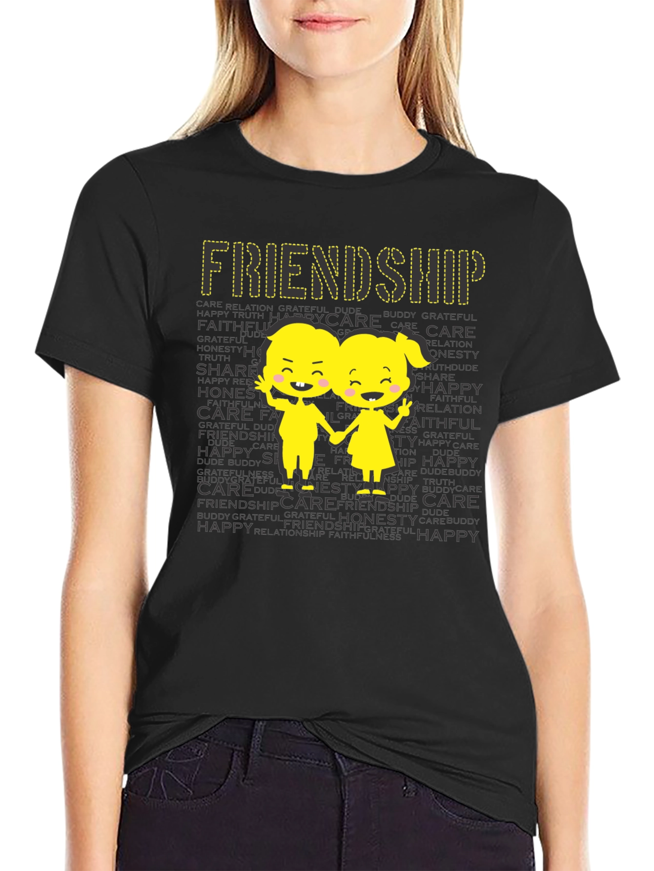 Friendship Graphic Print T-Shirt