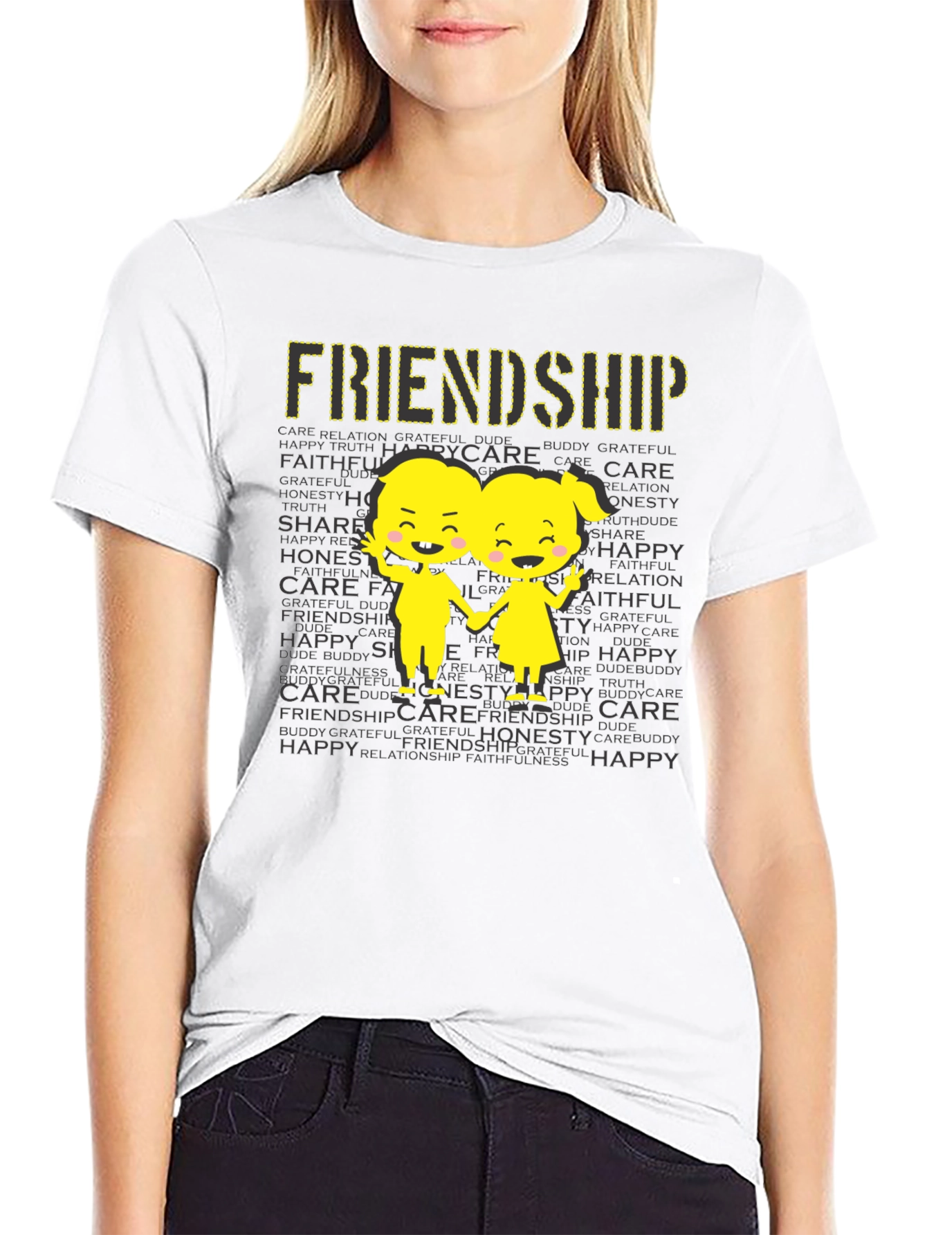 Friendship Graphic Print T-Shirt
