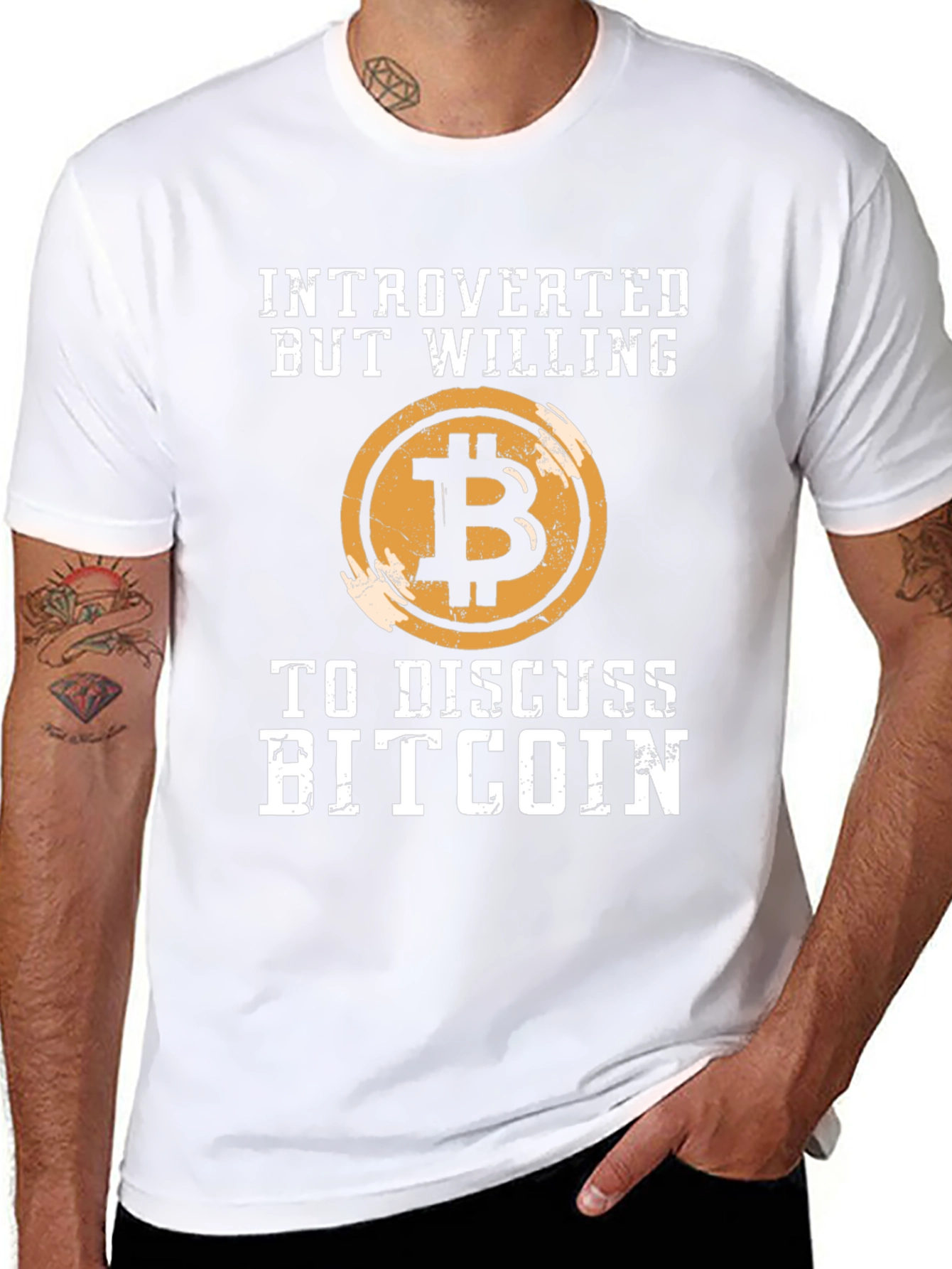 Introverted Bitcoin T-Shirt - Crypto Enthusiast Tee