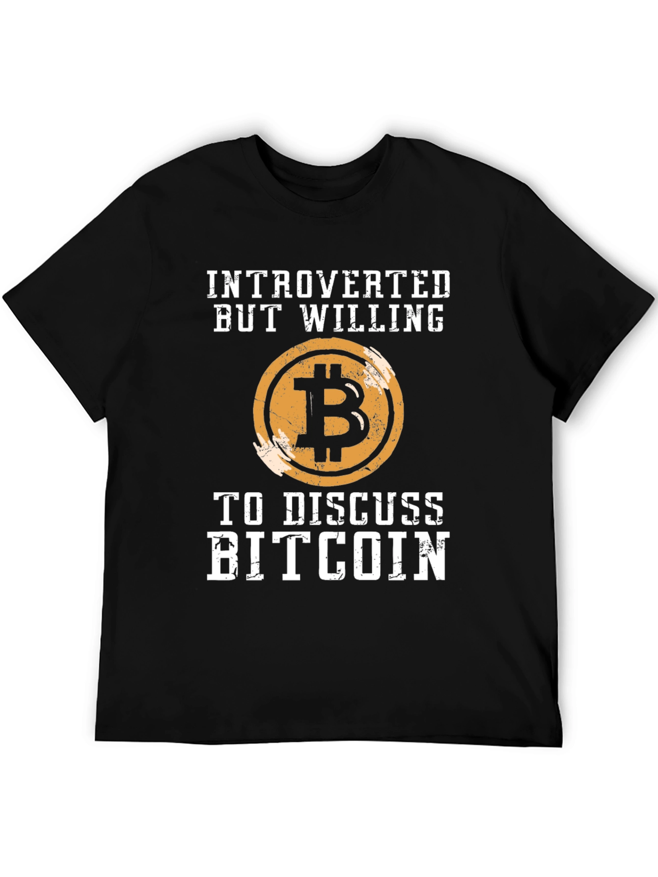 Introverted Bitcoin T-Shirt - Crypto Enthusiast Tee