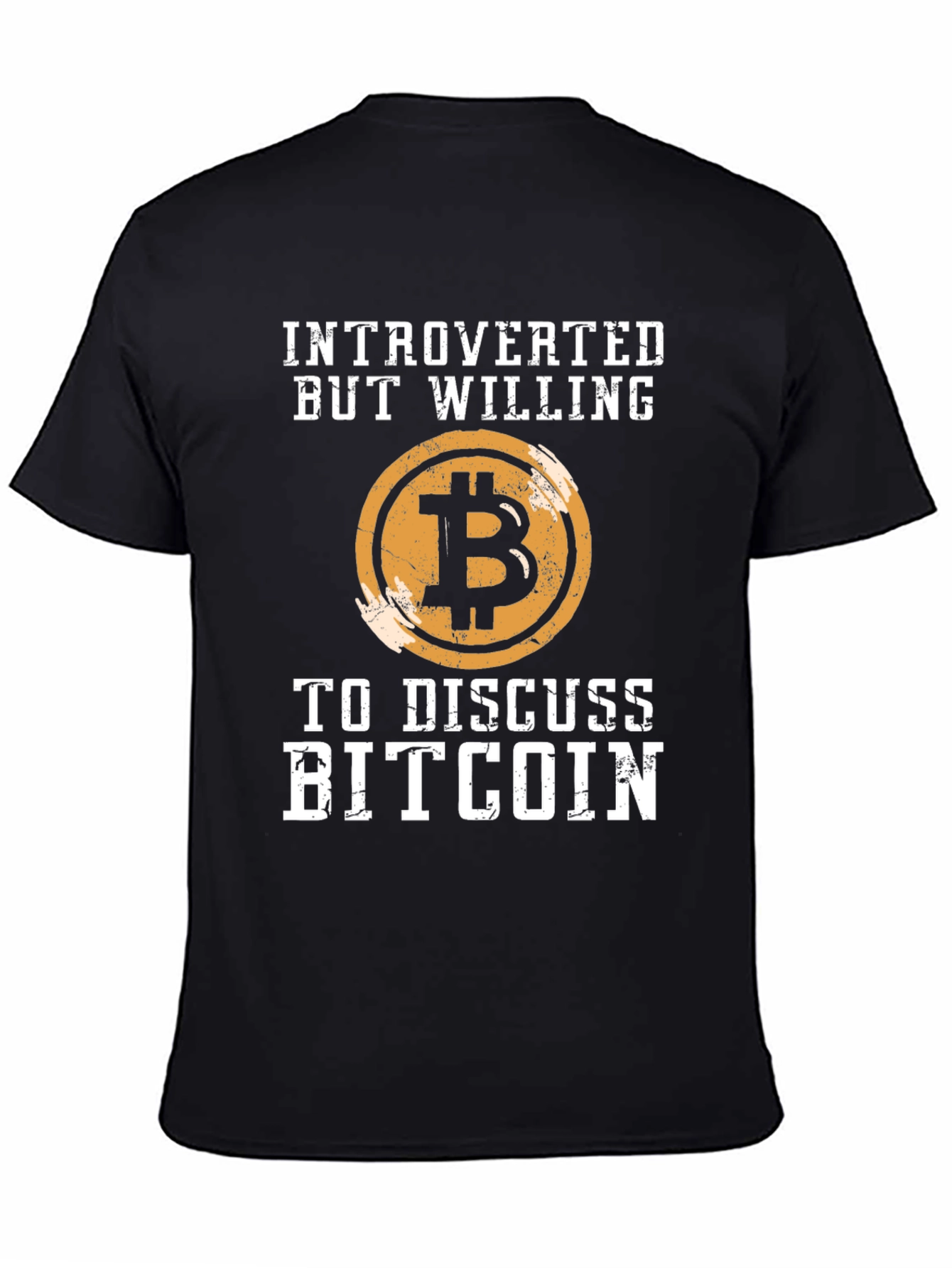 Introverted Bitcoin T-Shirt - Crypto Enthusiast Tee