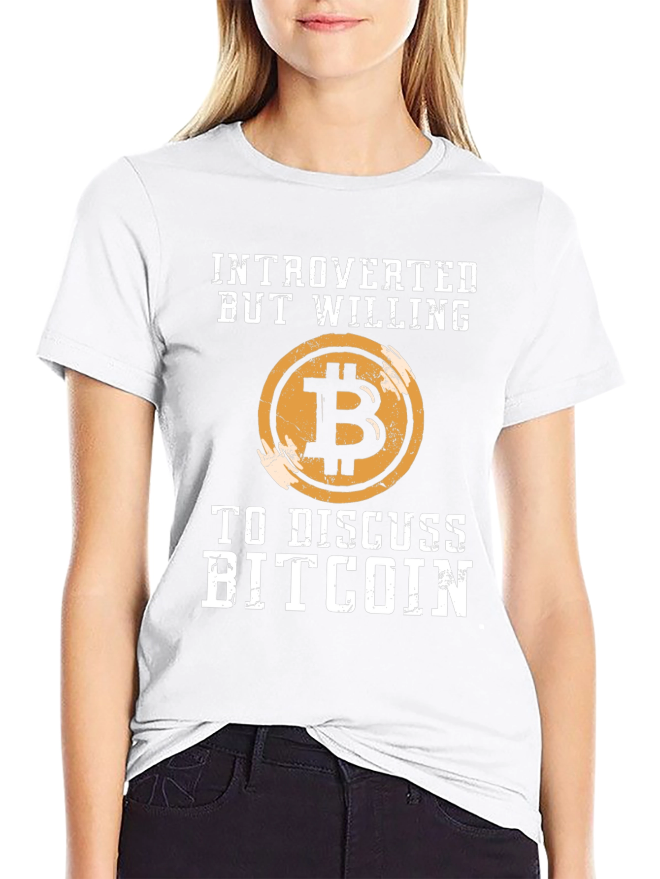 Introverted Bitcoin T-Shirt - Crypto Enthusiast Tee