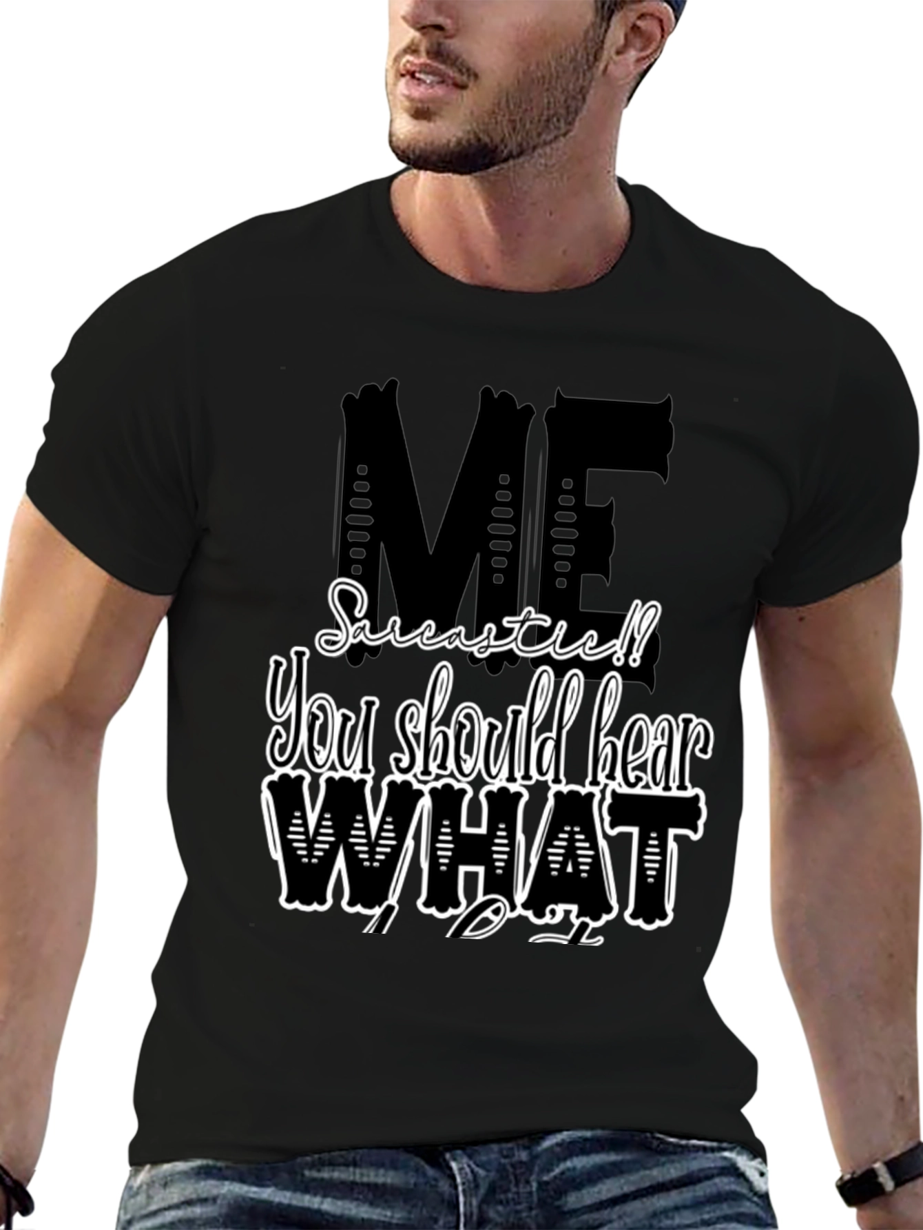Sarcastic Me T-Shirt - Black