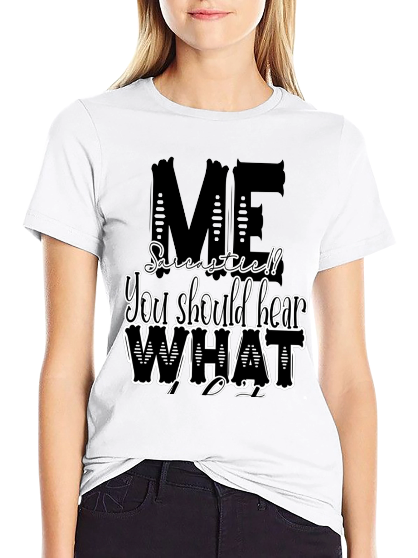 Sarcastic Me T-Shirt - Black