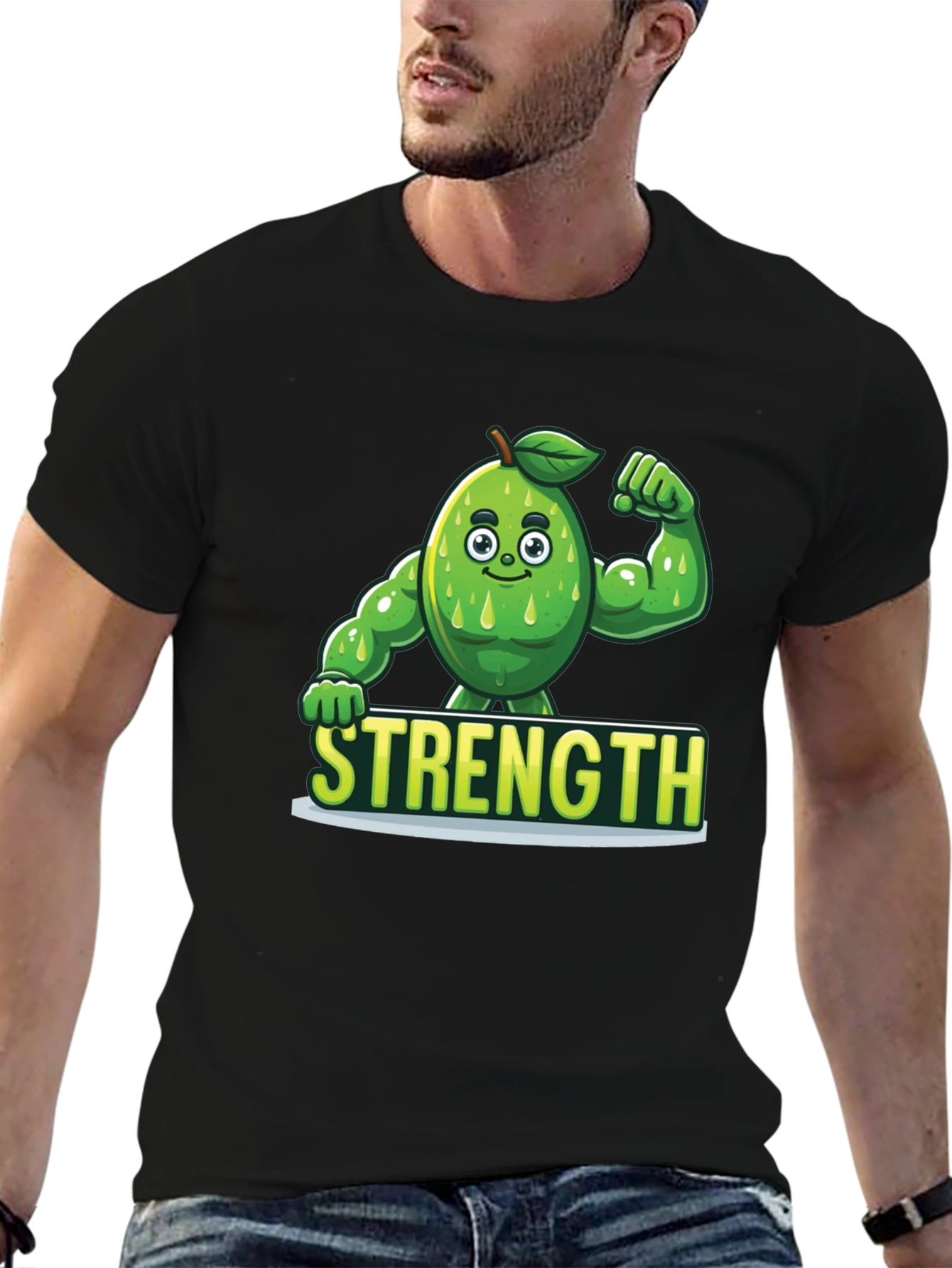 Strength Avocado T-Shirt - Funny Gym Workout Tee