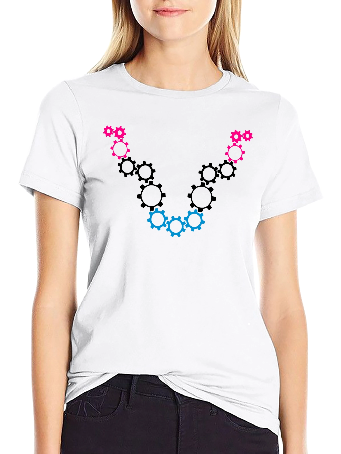 Gear Design Black T-Shirt