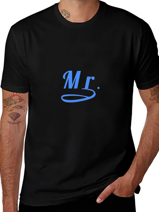 Mr. Graphic Black T-Shirt - Casual Comfort