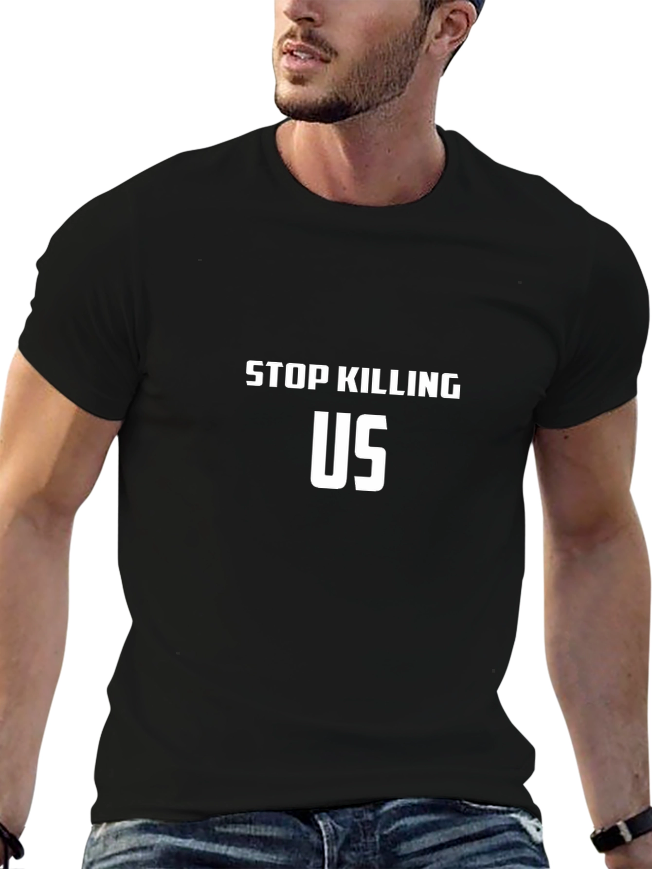 Stop Killing Us Black T-Shirt