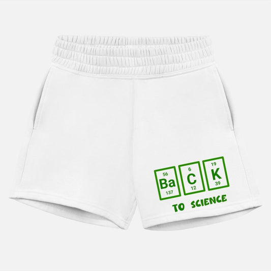 Back to science word art and typography