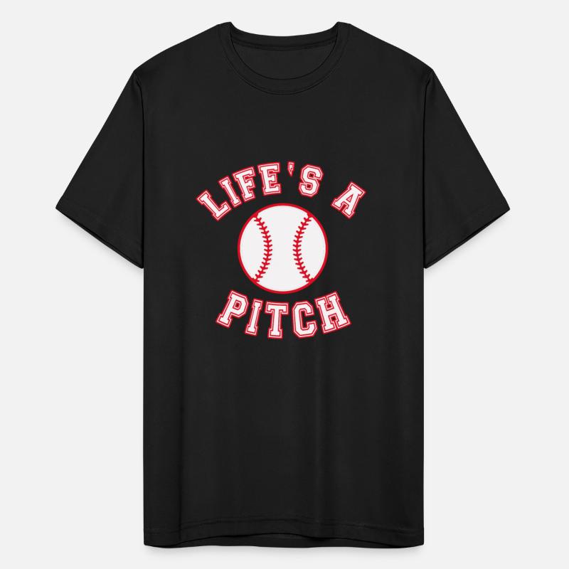 Baseball saying Life's a pitch