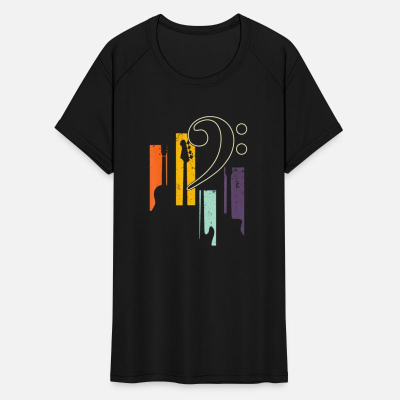 Bass Guitar Player Vintage Bass Clef