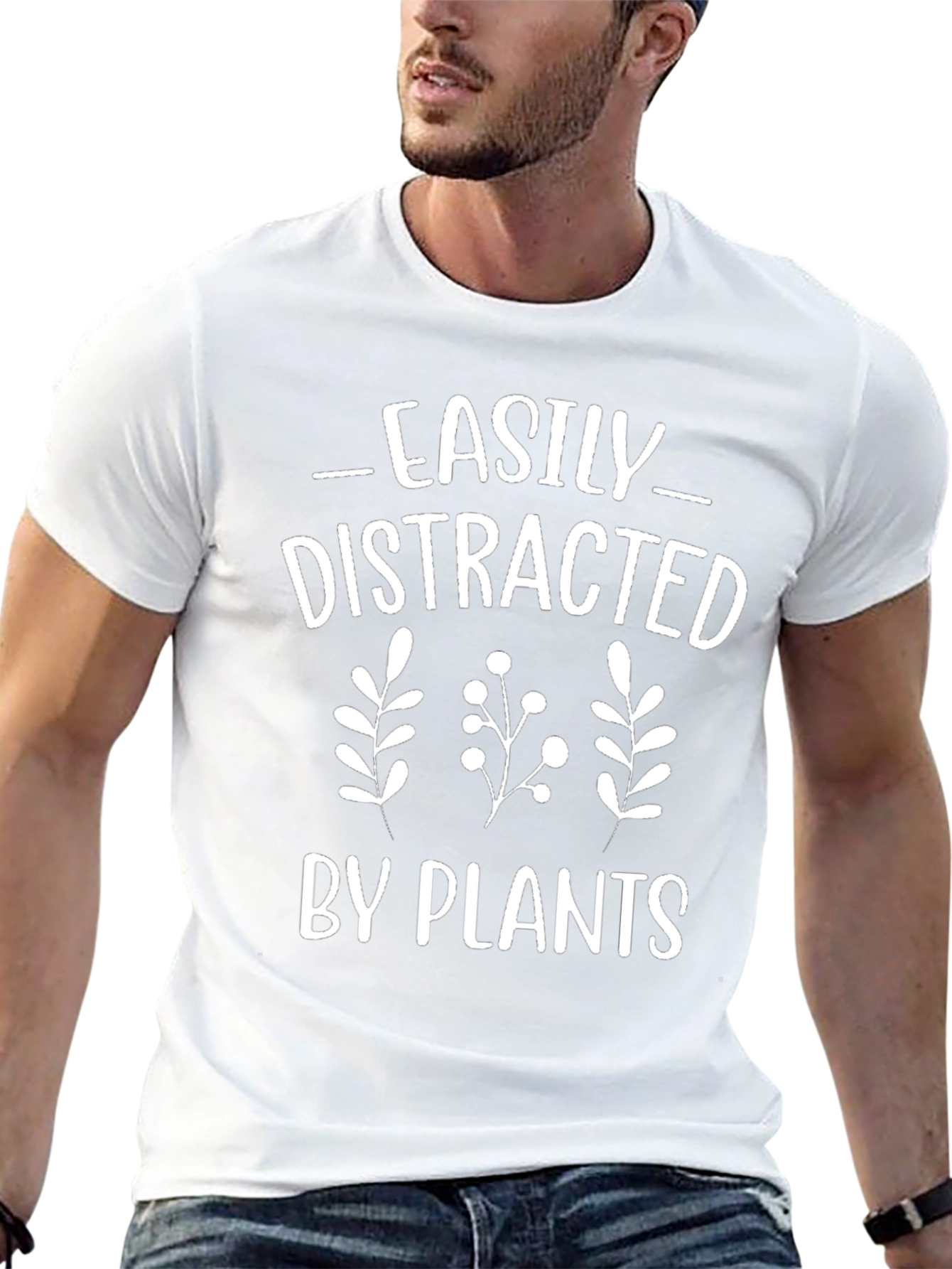 Easily Distracted By Plants Graphic T-Shirt