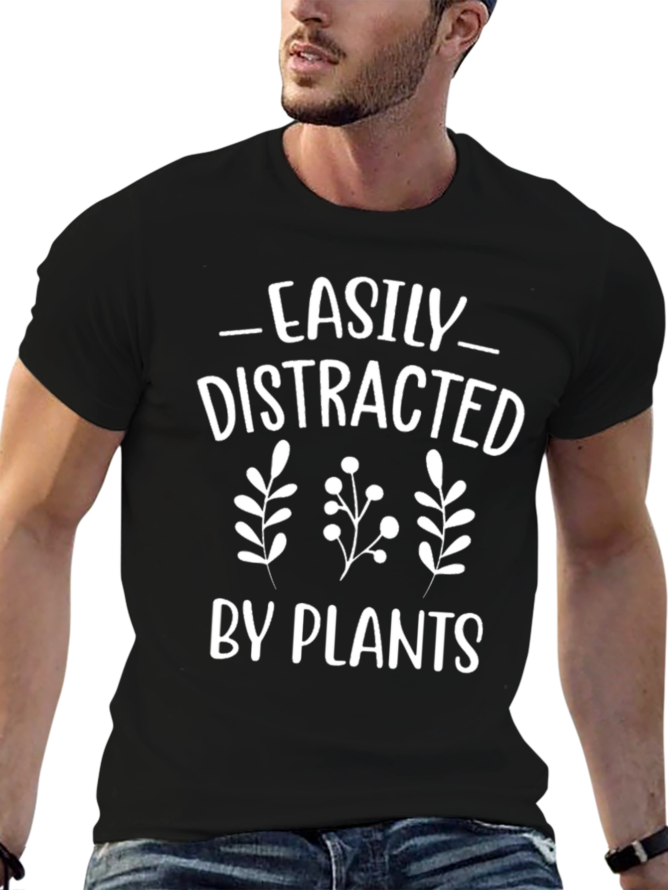 Easily Distracted By Plants Graphic T-Shirt