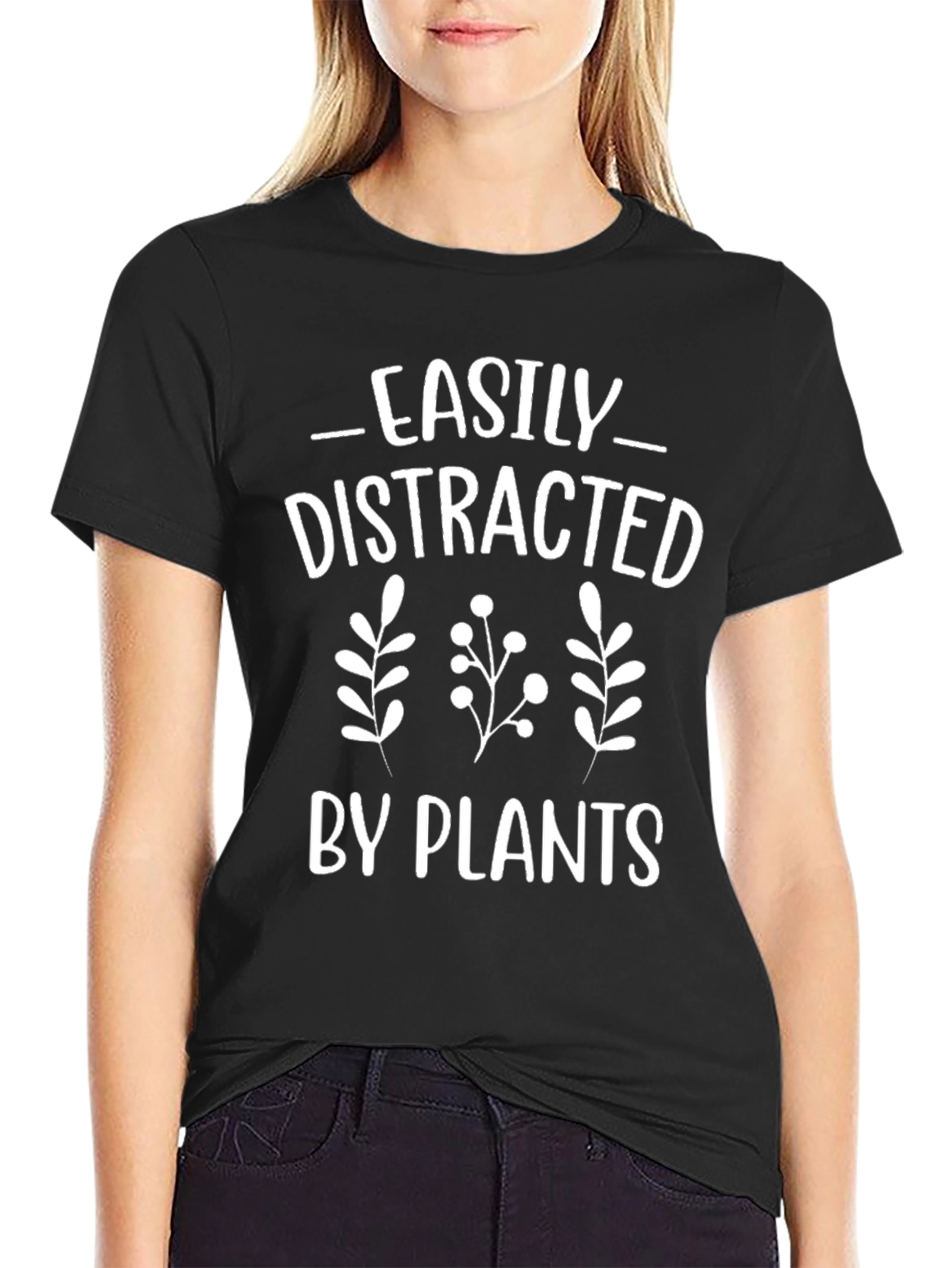 Easily Distracted By Plants Graphic T-Shirt