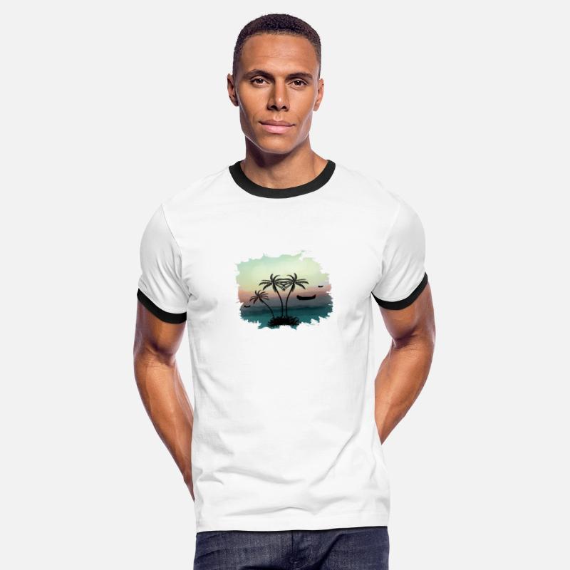 Beach Sunset Watercolor Design Sublimation Art 3