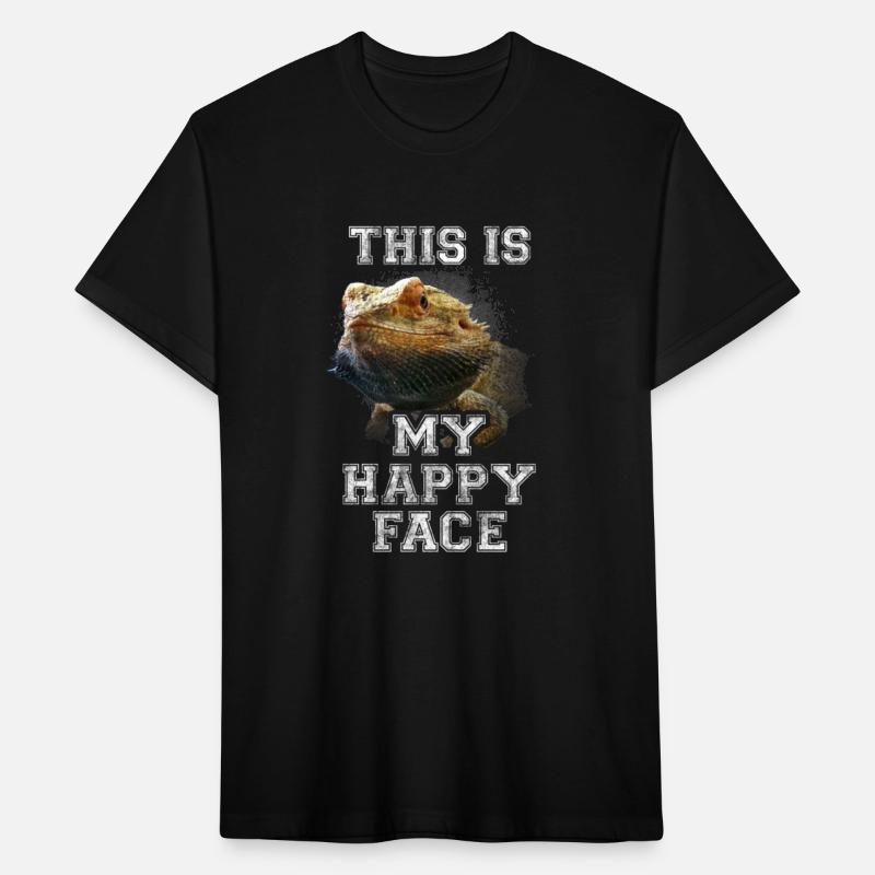Bearded Dragon This Is My Happy Face Vintage